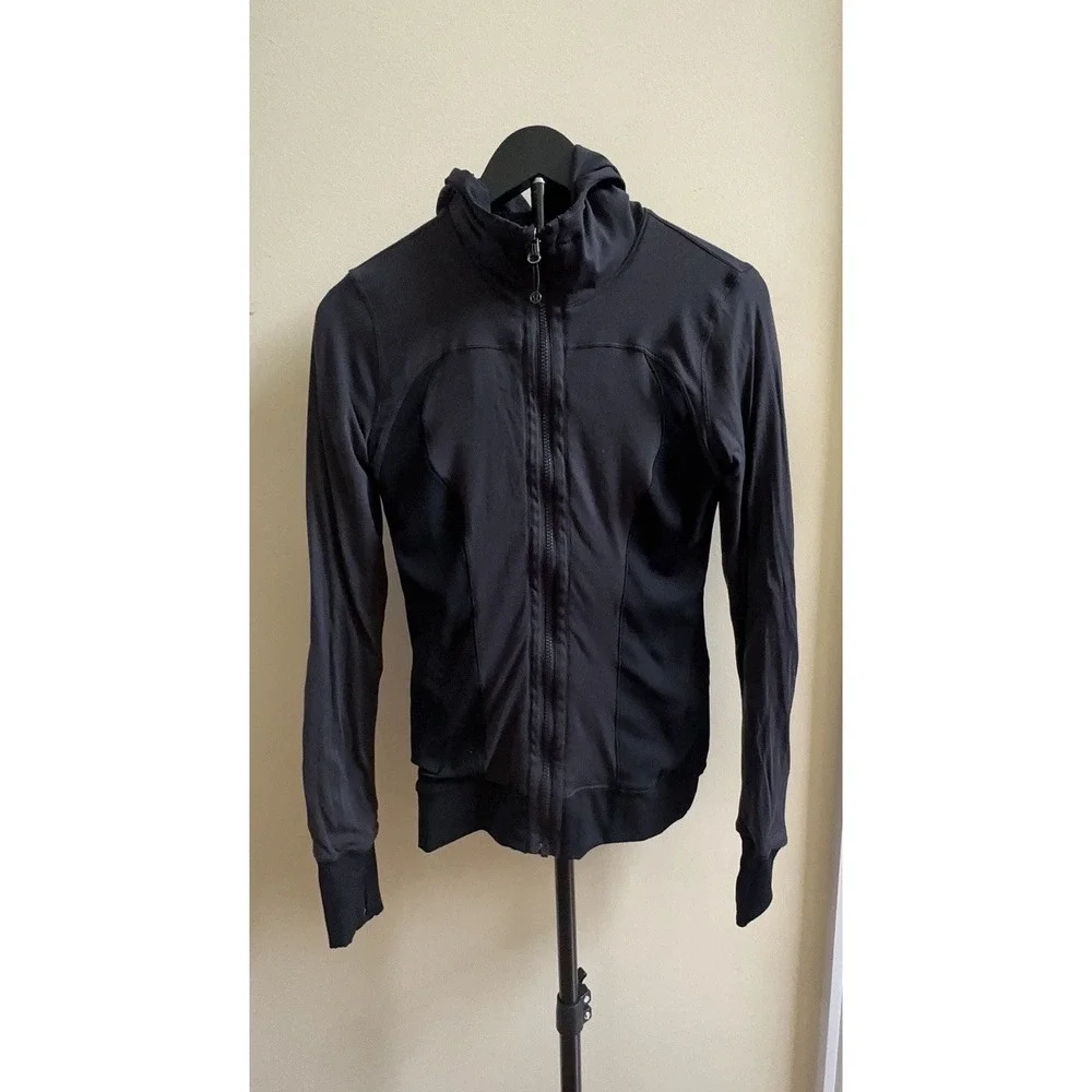 Lululemon Dance Studio Jacket III Reversible Heathered Black Size 6